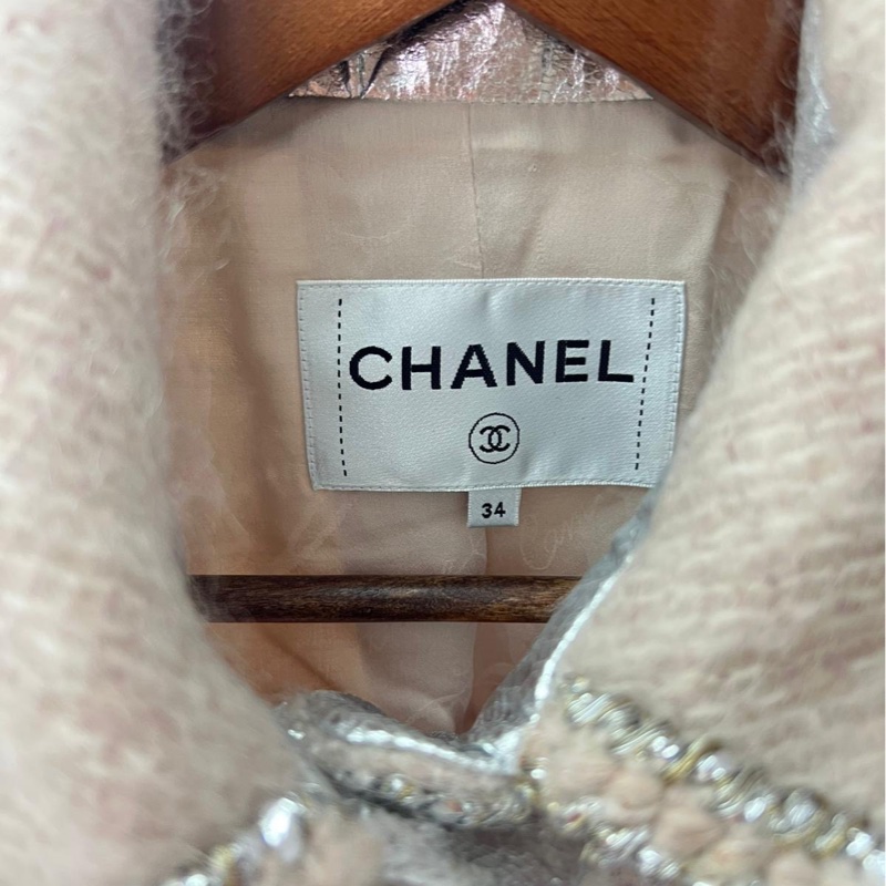 Chanel地控系列馬海毛外套 34碼-3