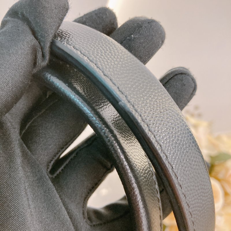 MS0683 Chanel 香奈兒 沙灘袋 購物包 小號 牛皮 黑色 釘子 金扣 Deauville Studded Shopping Bag Small Calfskin Black x GHW-15