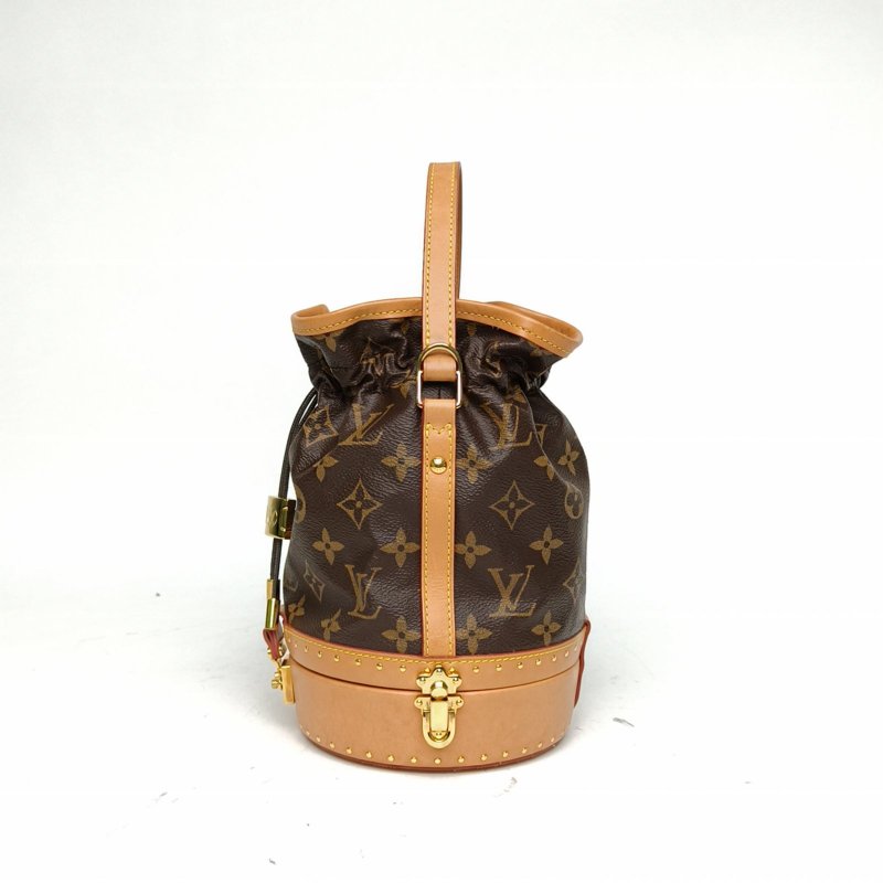 LOUIS VUITTON 老花PVC2018PetitNoe秀款抽繩水桶包肩背包-1
