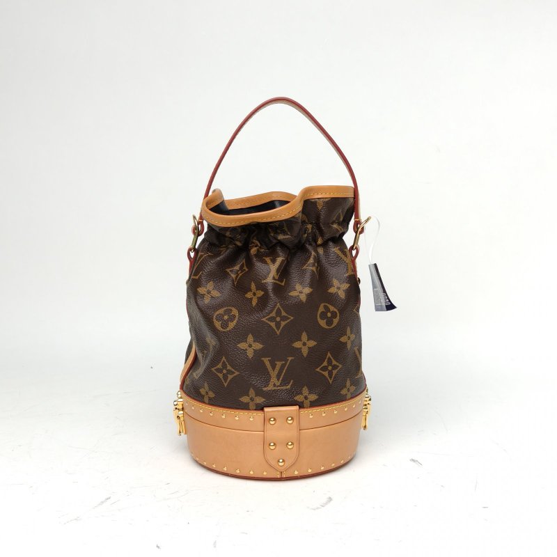 LOUIS VUITTON 老花PVC2018PetitNoe秀款抽繩水桶包肩背包-2