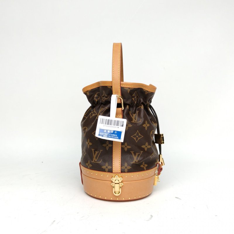 LOUIS VUITTON 老花PVC2018PetitNoe秀款抽繩水桶包肩背包-3