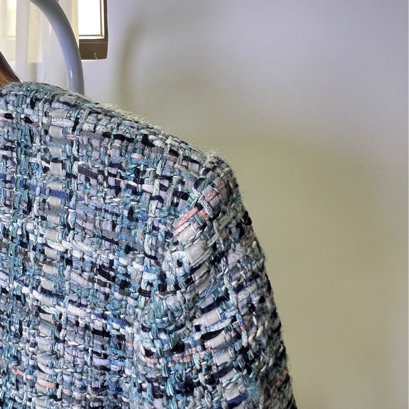 Chanel 17A 大都會系列聖瑪利亞色編織外套 34碼-2