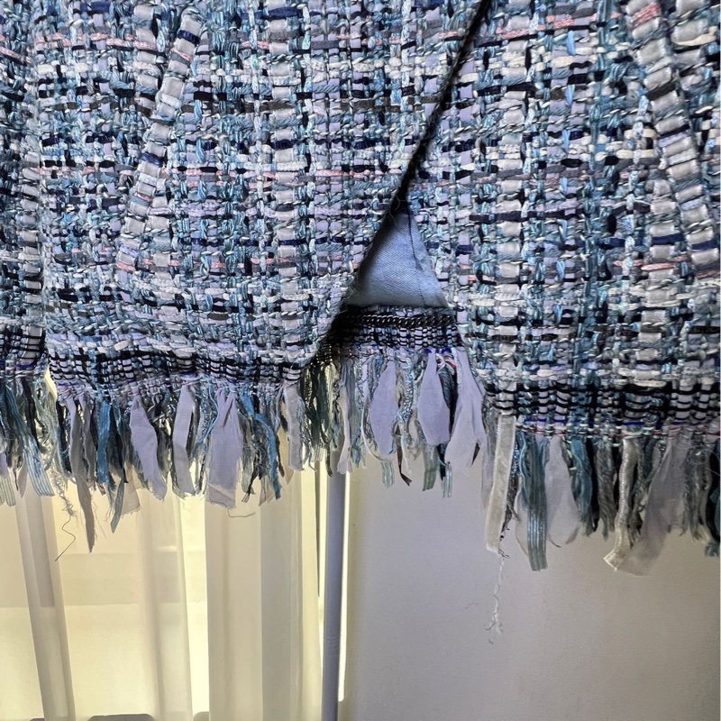 Chanel 17A 大都會系列聖瑪利亞色編織外套 34碼-5