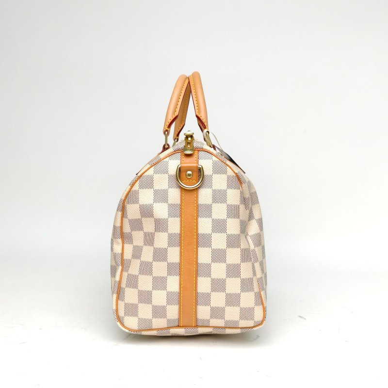 LOUIS VUITTON Sp30配肩帶白棋格PVC2014肩背包-1