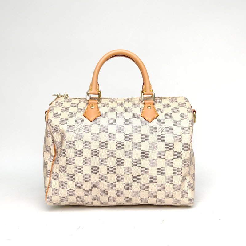 LOUIS VUITTON Sp30配肩帶白棋格PVC2014肩背包-2