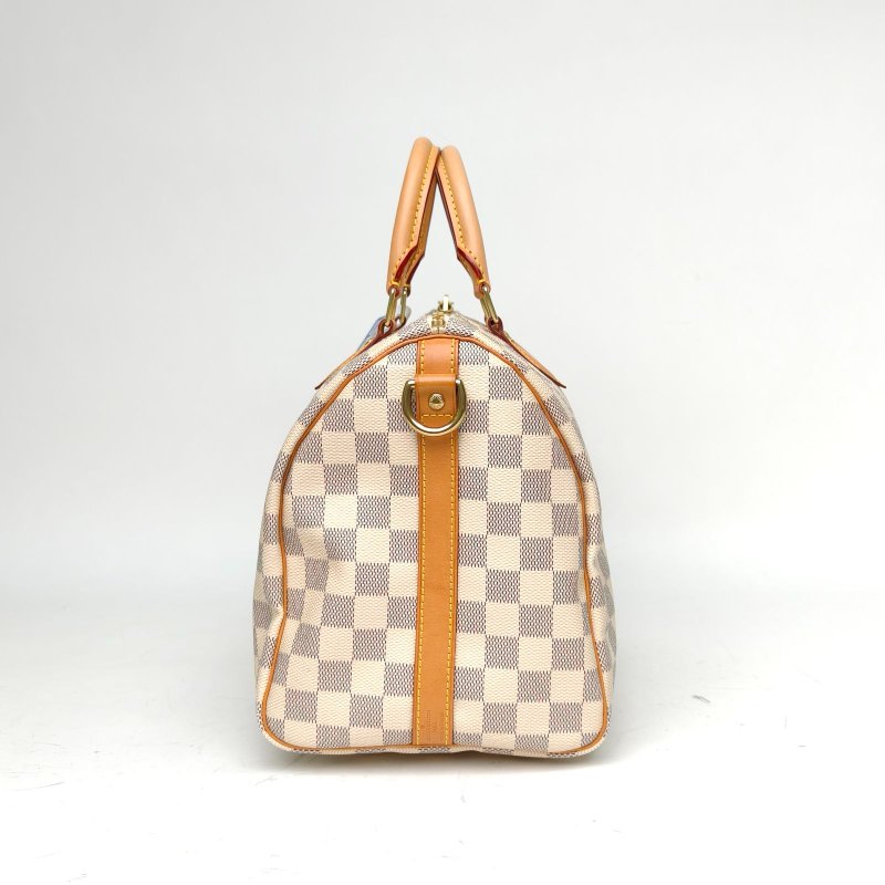 LOUIS VUITTON Sp30配肩帶白棋格PVC2014肩背包-3