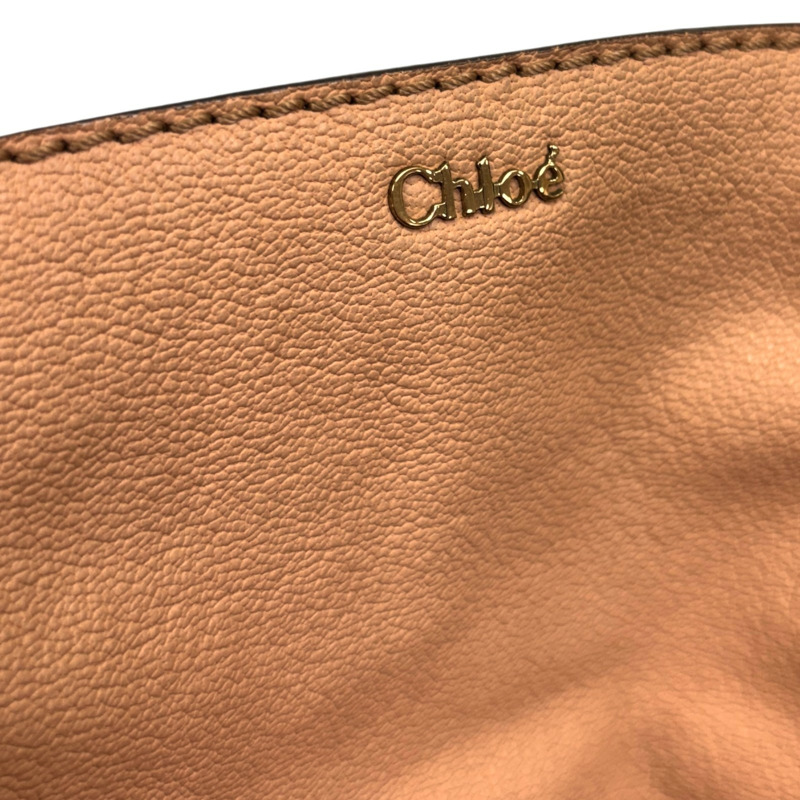 米色 皮革 Elsie 兩用包【Chloe 克羅伊】-6