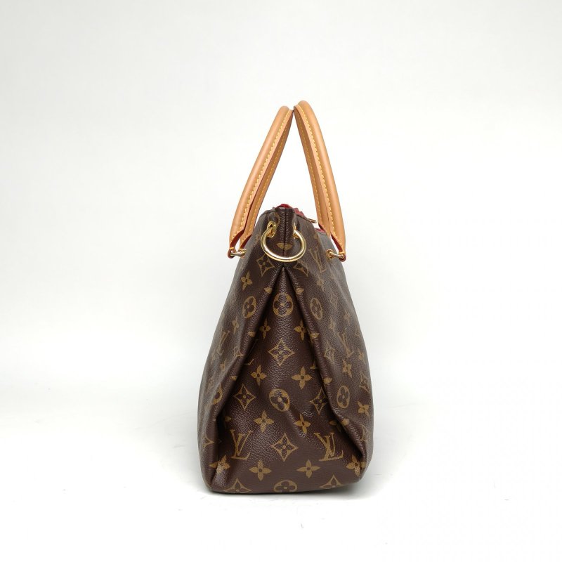 LOUIS VUITTON Pallas傳奇大號34老花PVC金扣2017肩背包-1