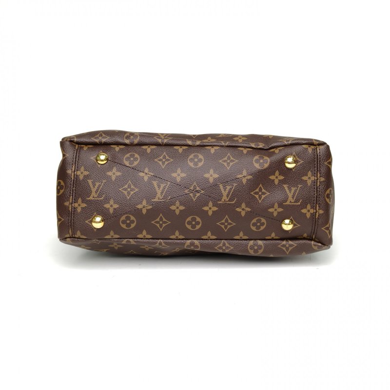 LOUIS VUITTON Pallas傳奇大號34老花PVC金扣2017肩背包-4