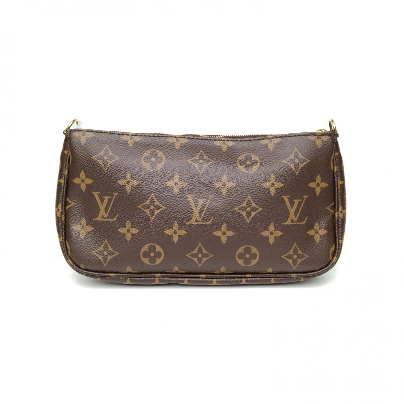 LOUIS VUITTON MultiPochette五合一綠肩帶老花PVC晶片肩背包-2