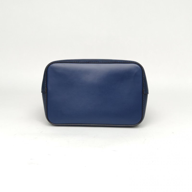 LOUIS VUITTON NOÉ水桶包BB22藍色水波紋牛皮銀扣2019肩背包-4