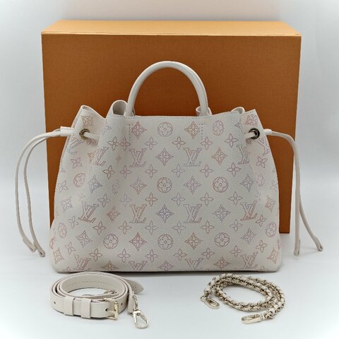 Louis Vuitton 杏色多彩老花 手提肩背包