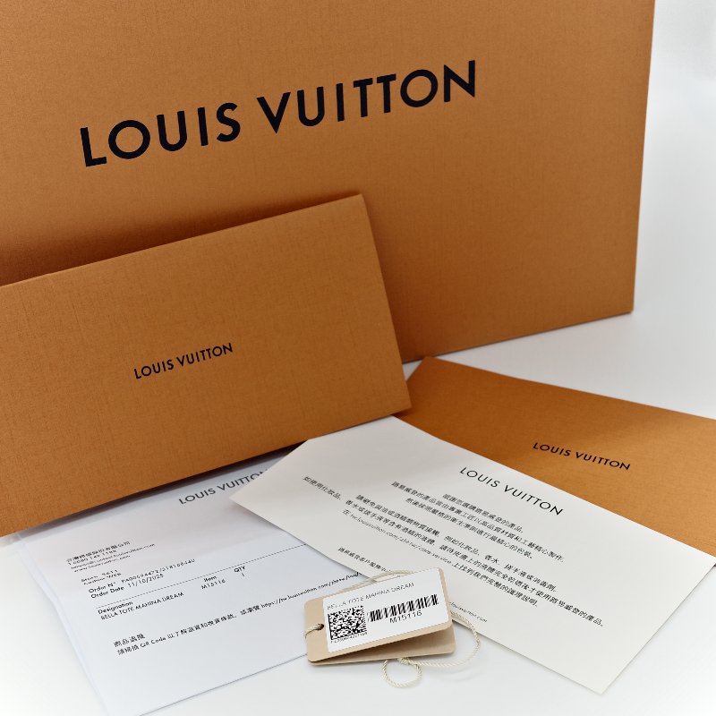 Louis Vuitton 杏色多彩老花 手提肩背包-1