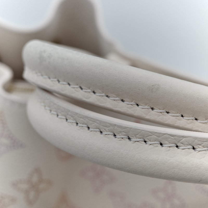 Louis Vuitton 杏色多彩老花 手提肩背包-19