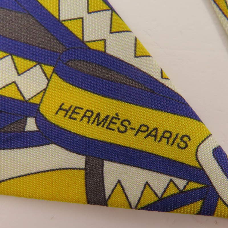 HERMES 絲質Twilly絲巾-3