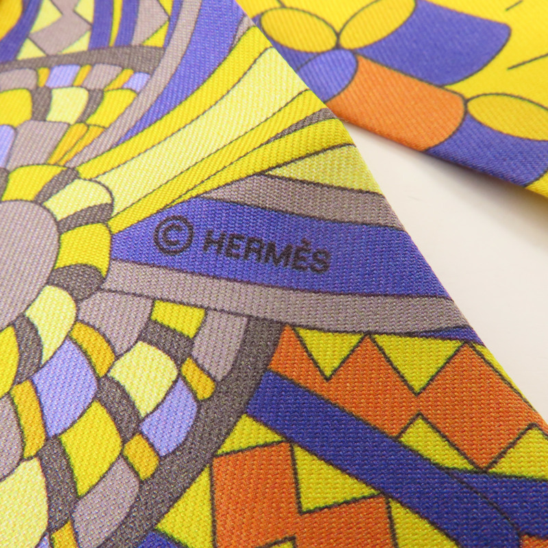 HERMES 絲質Twilly絲巾-5