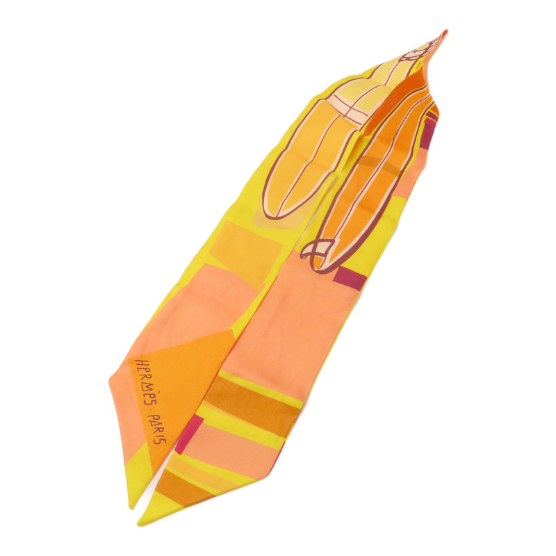 HERMES 絲質Twilly絲巾-2