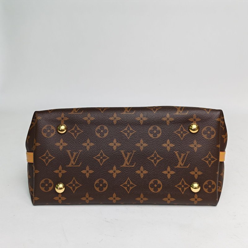 LOUIS VUITTON CARRYALL小號29配子袋老花PVC金扣晶片肩背包-4