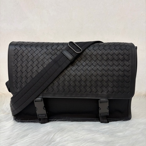 BOTTEGA VENETA 548337 編織牛皮翻蓋商務公事包