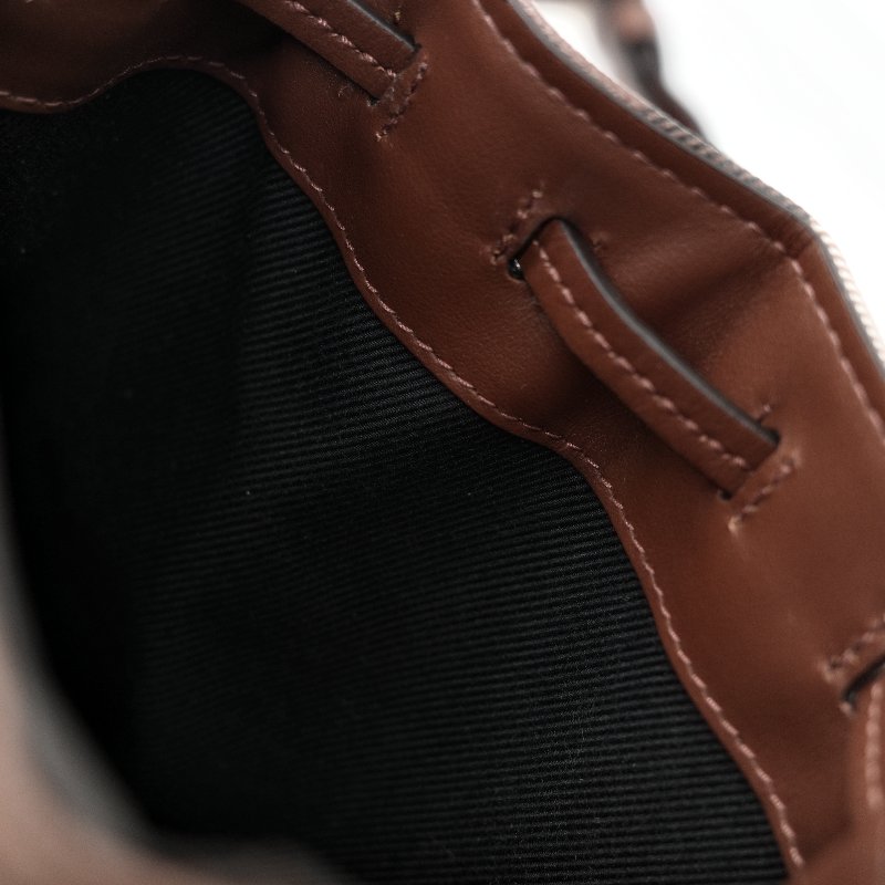 BURBERRY 巴寶莉 經典格紋帆布拼皮革單扣迷你後背包-15