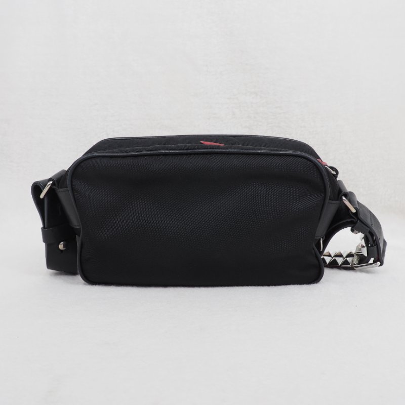 PRADA Tessuto Nylon Studded New Vela 尼龍拼皮革飾釘相機包-2