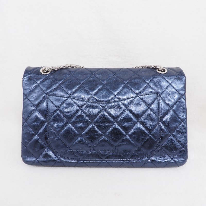 Chanel 2.55 Reissue Flap Bag 31cm 深藍色珠光-1
