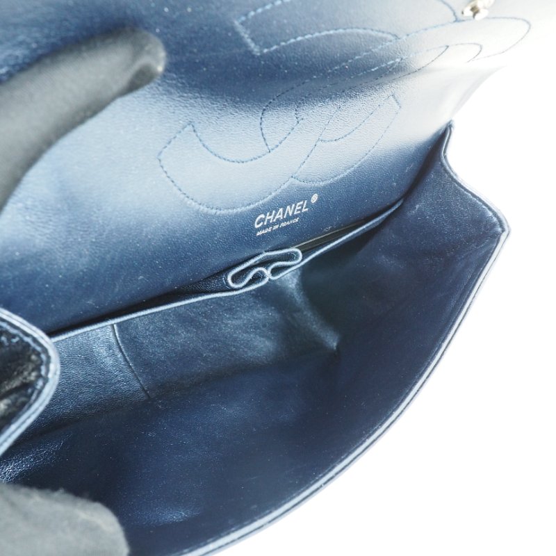 Chanel 2.55 Reissue Flap Bag 31cm 深藍色珠光-13