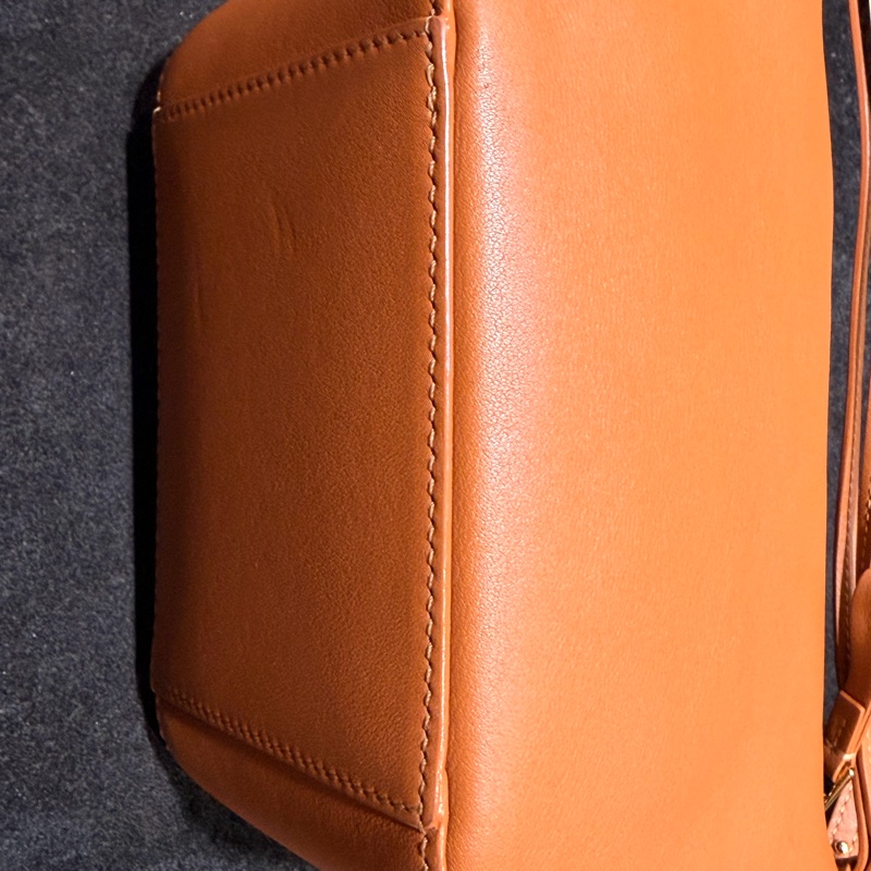 LOEWE mini Hammock Hobo 肩背斜背經典小牛皮包 焦糖色-15