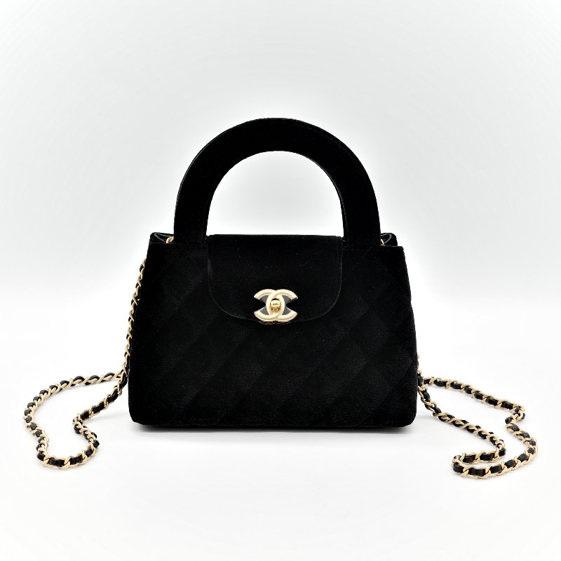 Chanel mini kelly velvet-1