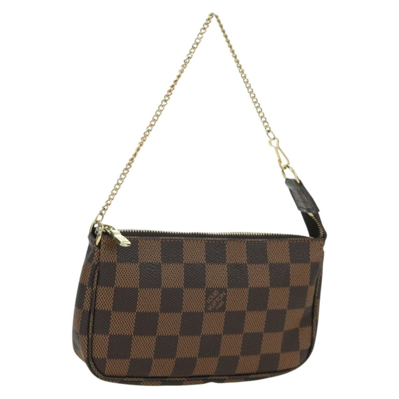 【日本直送】路易威登 Damier Ebene 迷你手拿包配件袋 N58009 正品 171831V-0
