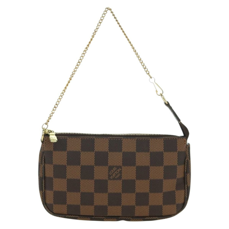 【日本直送】路易威登 Damier Ebene 迷你手拿包配件袋 N58009 正品 171831V-1