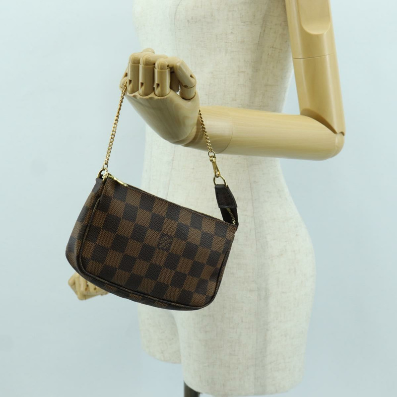 【日本直送】路易威登 Damier Ebene 迷你手拿包配件袋 N58009 正品 171831V-19