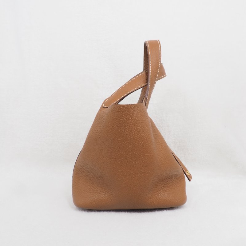 HERMES Picotin 18 金棕色金扣-3