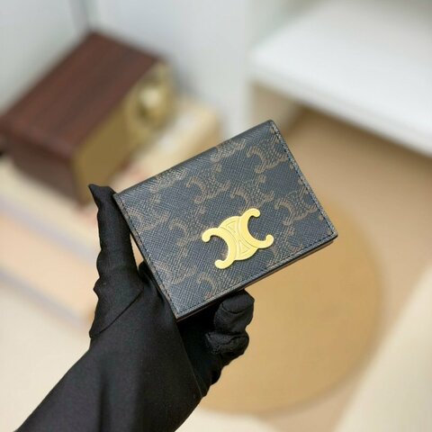 🏷Celine 瑟琳．Triomphe 凱旋門對開卡包