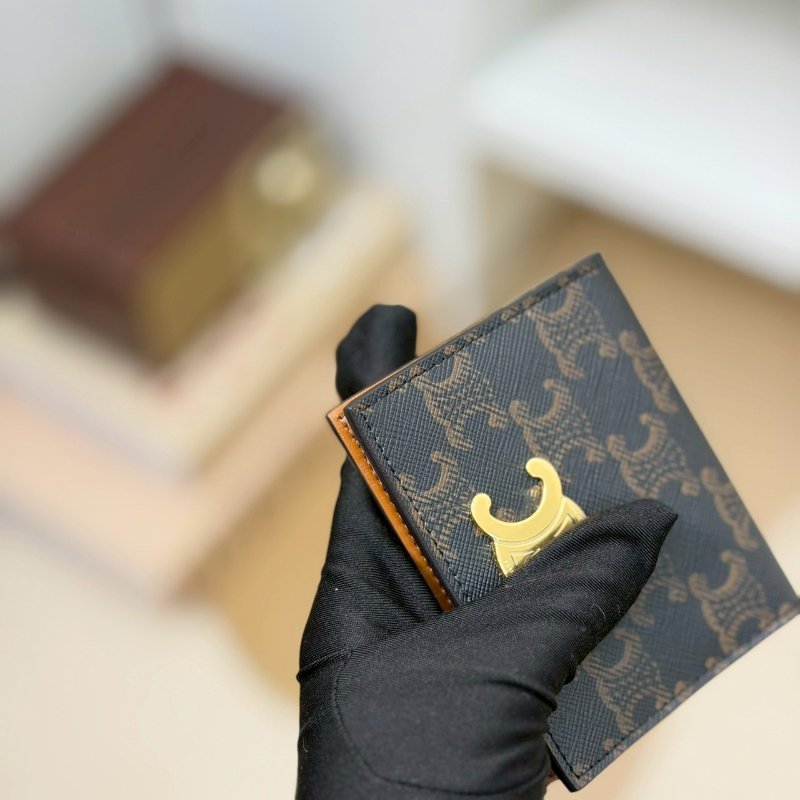 🏷Celine 瑟琳．Triomphe 凱旋門對開卡包-4