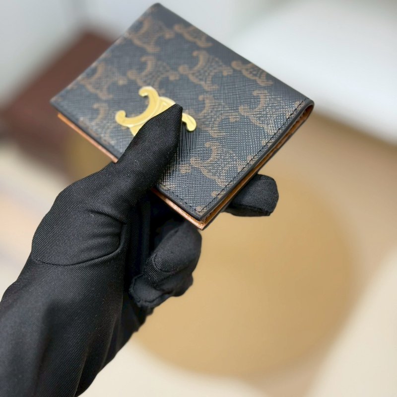 🏷Celine 瑟琳．Triomphe 凱旋門對開卡包-5