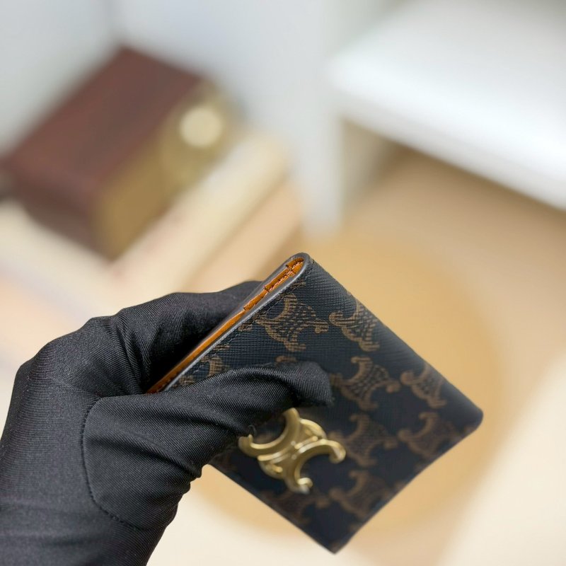 🏷Celine 瑟琳．Triomphe 凱旋門對開卡包-8