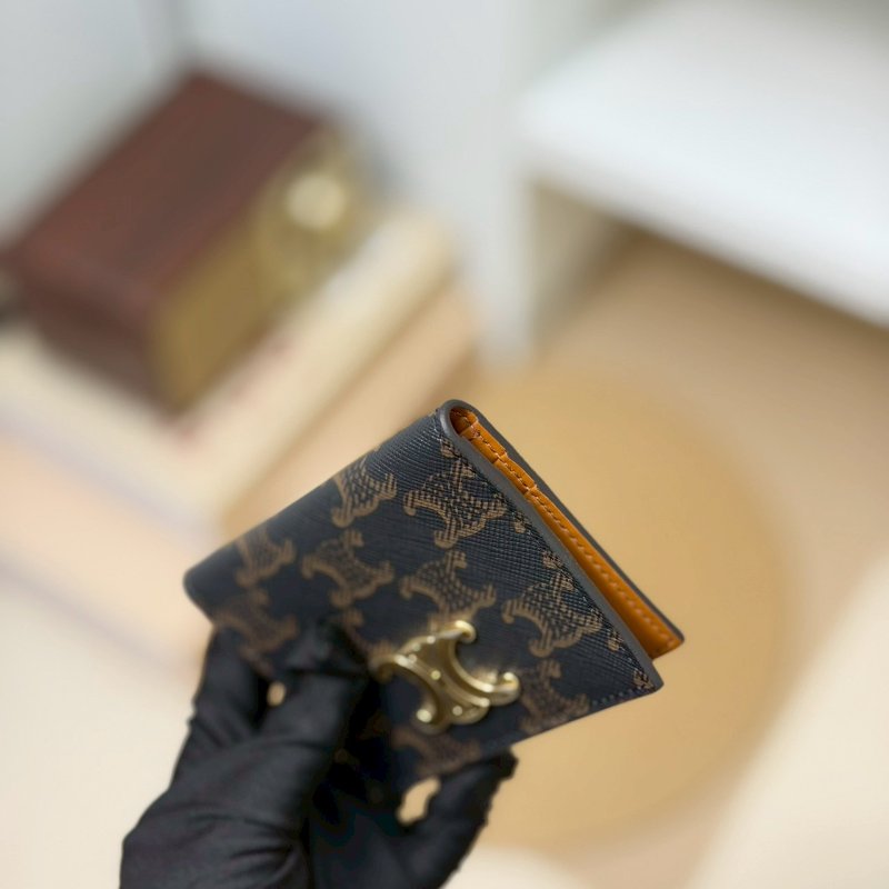 🏷Celine 瑟琳．Triomphe 凱旋門對開卡包-9