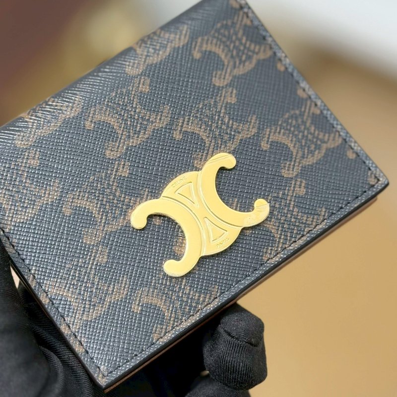 🏷Celine 瑟琳．Triomphe 凱旋門對開卡包-14