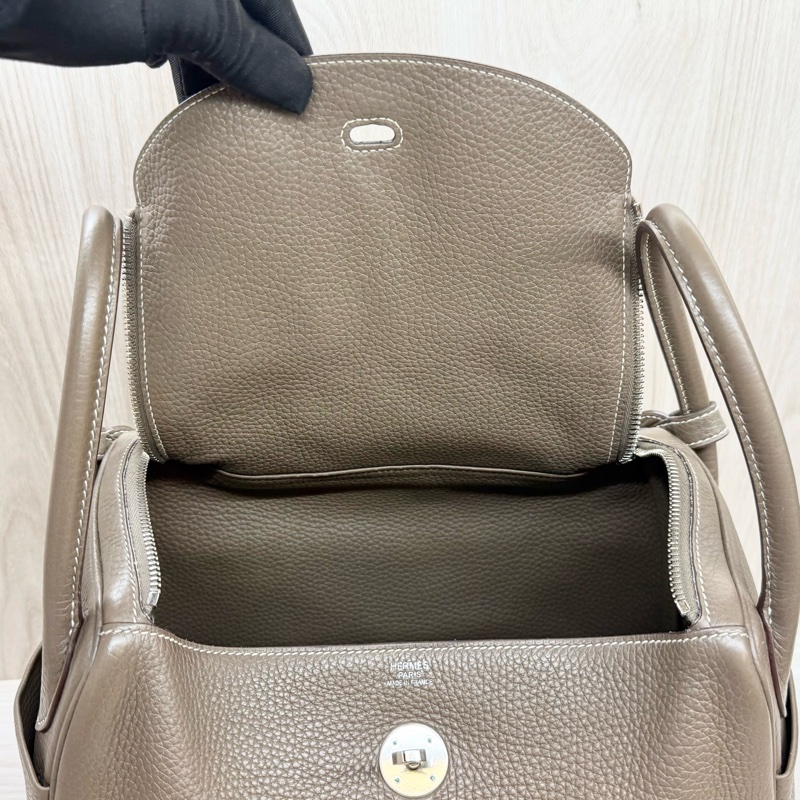 Hermes挑戰全網最低✨🩶大象灰銀釦TC皮Lindy30-14