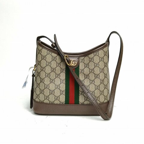 GUCCI OphidiaHobo小號23老花PVC金扣肩背包