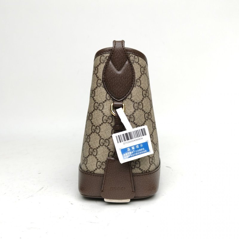 GUCCI OphidiaHobo小號23老花PVC金扣肩背包-3