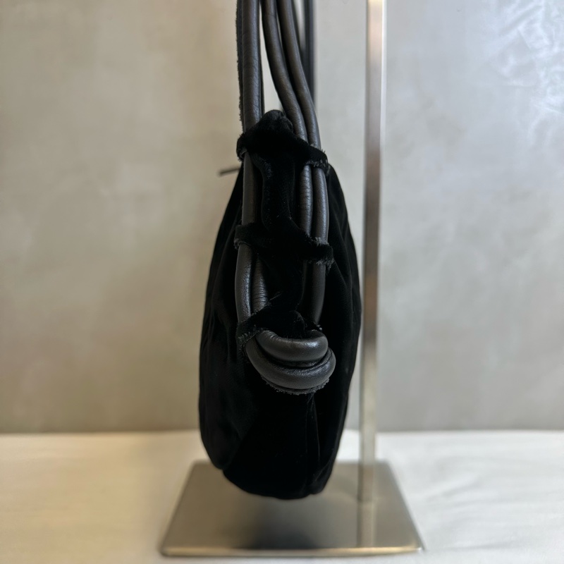 【赫蒂國際精品】Emporio Armani 亞曼尼 毛毛半月包 水餃包 vintage-3