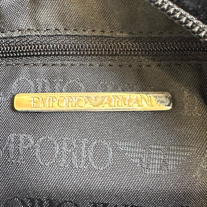 【赫蒂國際精品】Emporio Armani 亞曼尼 毛毛半月包 水餃包 vintage-14