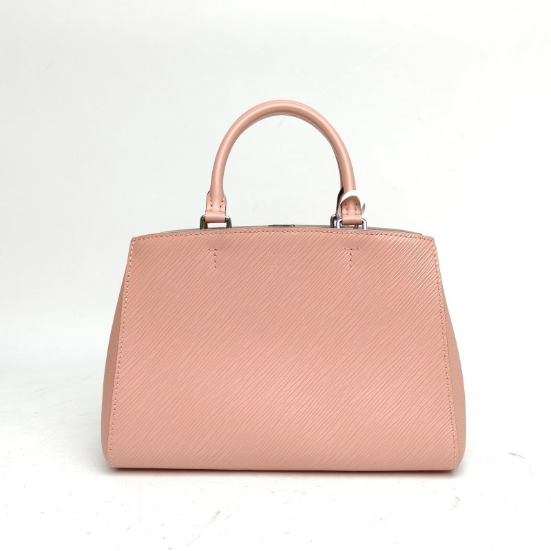 LOUIS VUITTON MarelleTote二合一托特BB粉色EPI水波紋牛皮銀扣晶片肩背包-2