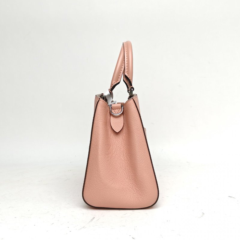 LOUIS VUITTON MarelleTote二合一托特BB粉色EPI水波紋牛皮銀扣晶片肩背包-3