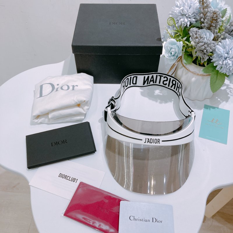 TW4799	Christian Dior 迪奧PVC太陽帽 J'ADIOR PVC Visor White-9