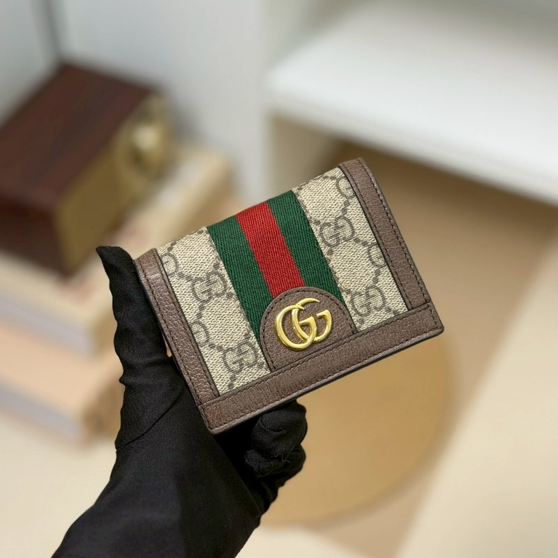 🏷️Gucci 古馳．Ophidia 對開短夾-0