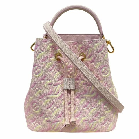 LOUIS VUITTON 路易威登 M46174 NÉONOÉ BB 水桶包 皮革 粉色 金釦