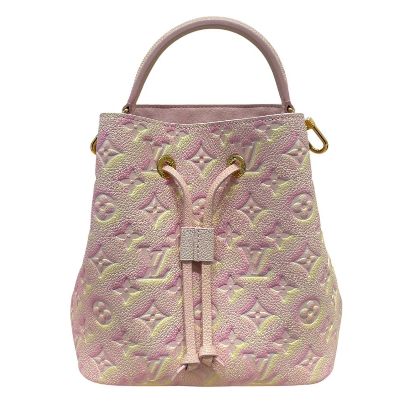 LOUIS VUITTON 路易威登 M46174 NÉONOÉ BB 水桶包 皮革 粉色 金釦-1